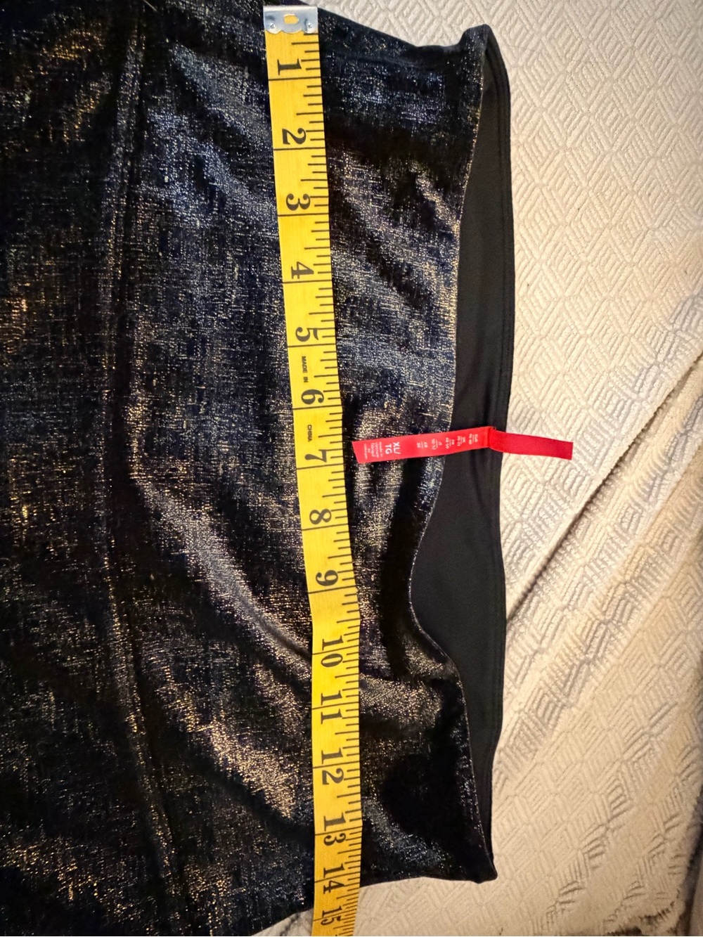 SPANX Metallic gold High-Rise Leggings - Picture 5 of 6
